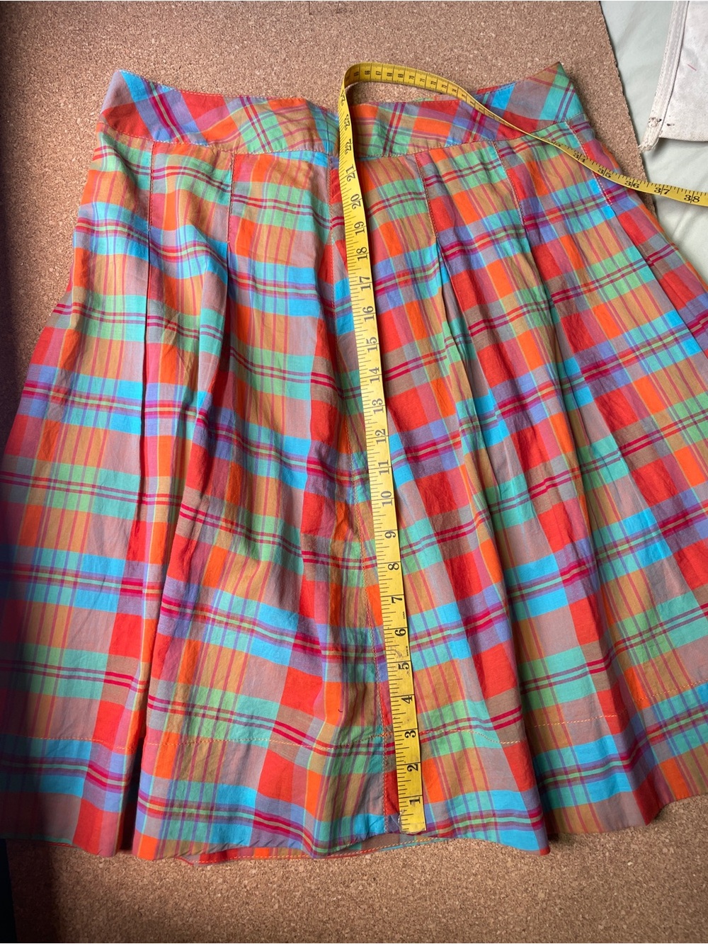 Eddie Bauer pleated cotton skirt M/L